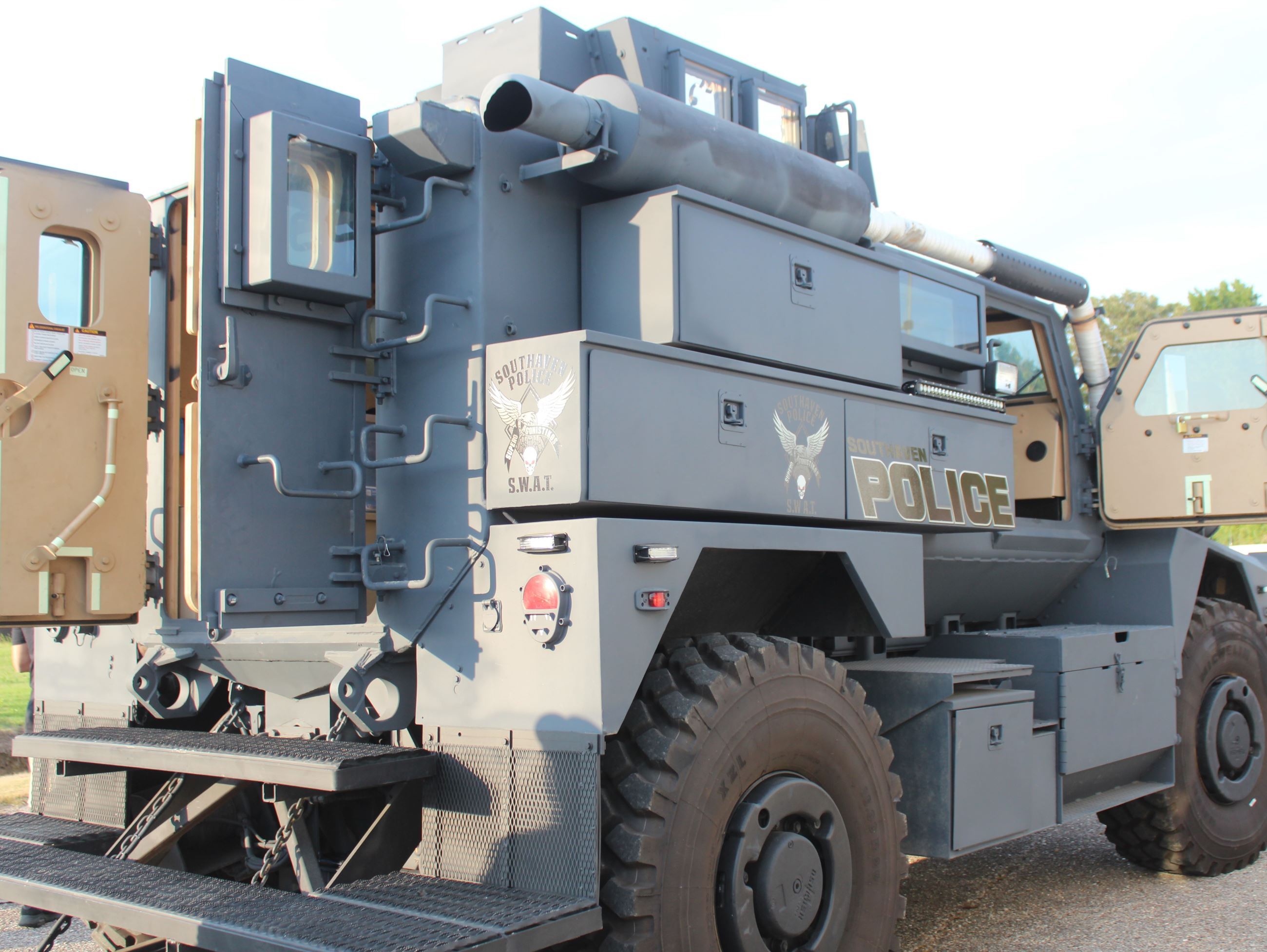 Police Armored Vehicle Back